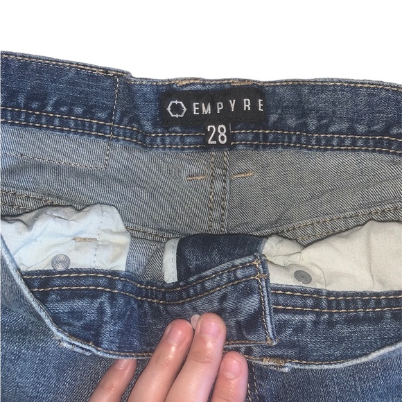 ⭐️PRICE IS FIRM⭐️ Men’s Empyre Verge Lap Blue Distressed Tapered Skinny Jeans - Picture 7 of 14